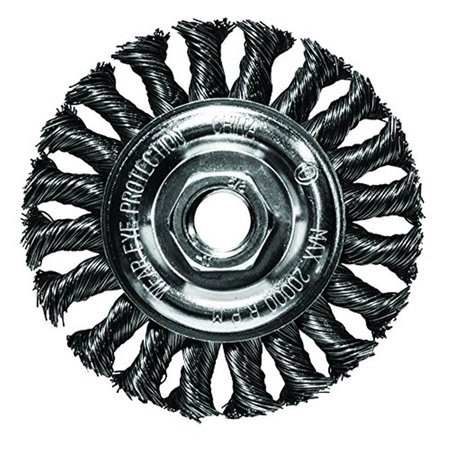 OPENHOUSE 4 x 0.63 x 11 in. Knotted Wire Wheel Brush OP638420